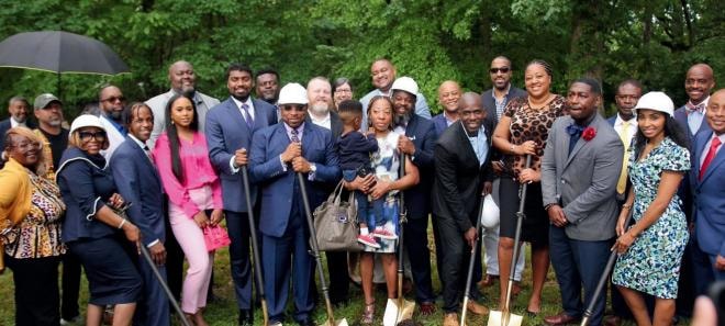 Town Center at Mansa Park groundbreaking ceremony